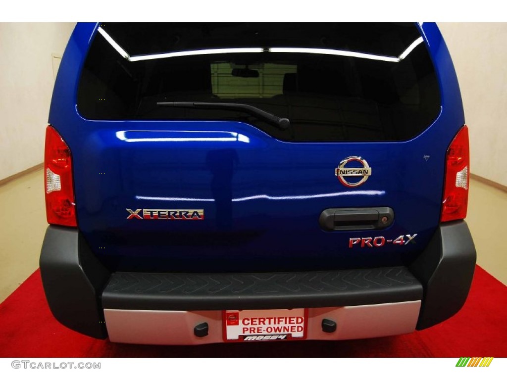 2012 Xterra Pro-4X 4x4 - Metallic Blue / Pro 4X Gray Leather photo #5