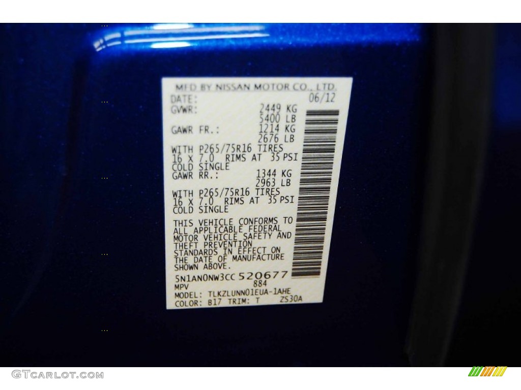 2012 Xterra Pro-4X 4x4 - Metallic Blue / Pro 4X Gray Leather photo #12