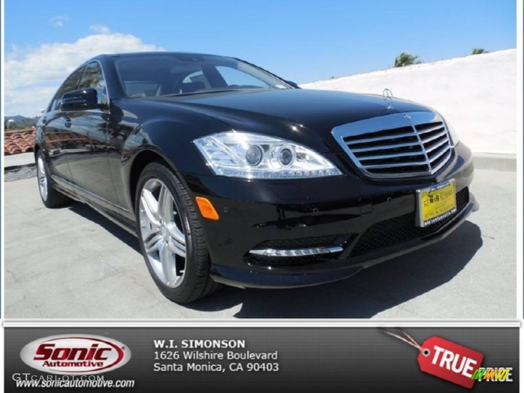 2013 S 550 Sedan - Black / Black photo #1