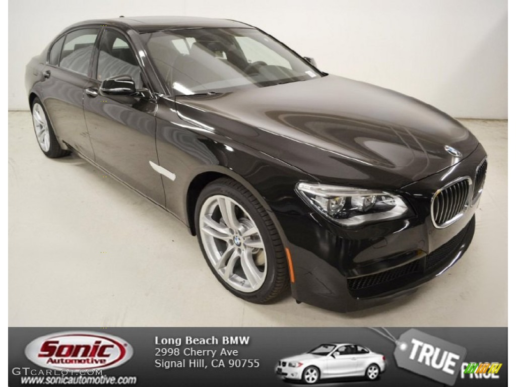 2013 7 Series 740Li Sedan - Jet Black / Black photo #1