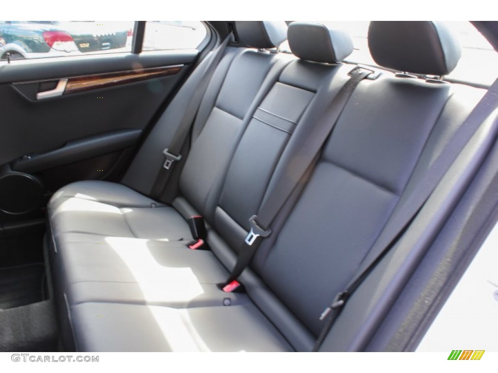 2012 Mercedes-Benz C 300 Sport 4Matic Rear Seat Photo #79883964