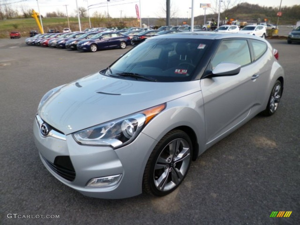 2012 Veloster  - Ironman Silver / Black photo #3