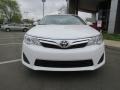2013 Super White Toyota Camry LE  photo #2