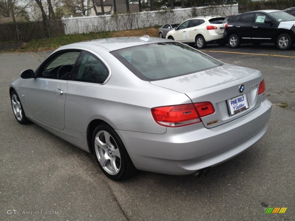 2007 3 Series 328xi Coupe - Titanium Silver Metallic / Black photo #5