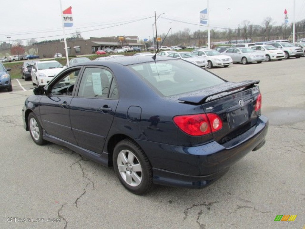 2006 Corolla S - Indigo Ink Pearl / Dark Charcoal photo #7