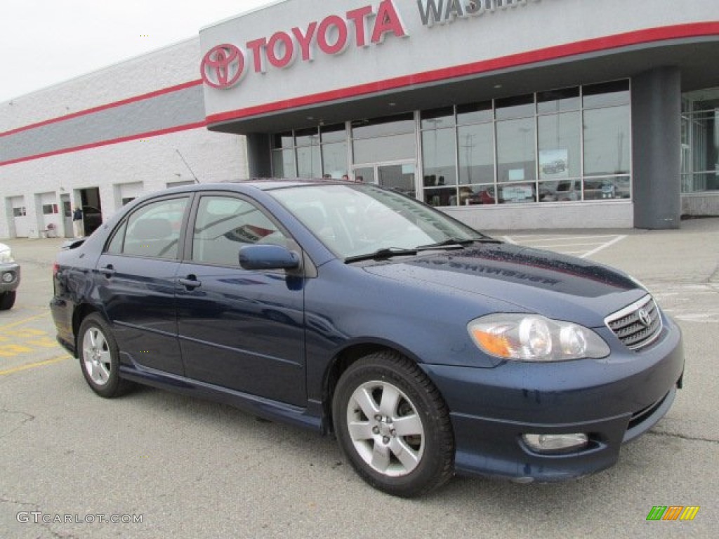2006 Corolla S - Indigo Ink Pearl / Dark Charcoal photo #10