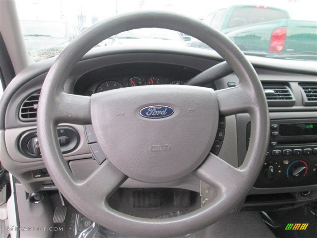 2007 Ford Taurus SE Medium/Dark Flint Steering Wheel Photo #79887750