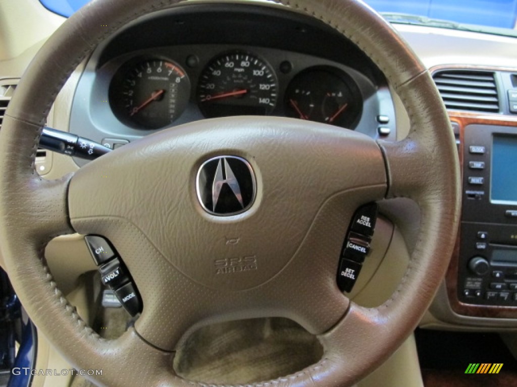 2003 Acura MDX Standard MDX Model Saddle Steering Wheel Photo #79887976