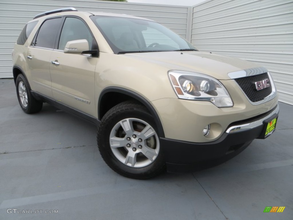 2008 Acadia SLT - Gold Mist Metallic / Light Titanium photo #1