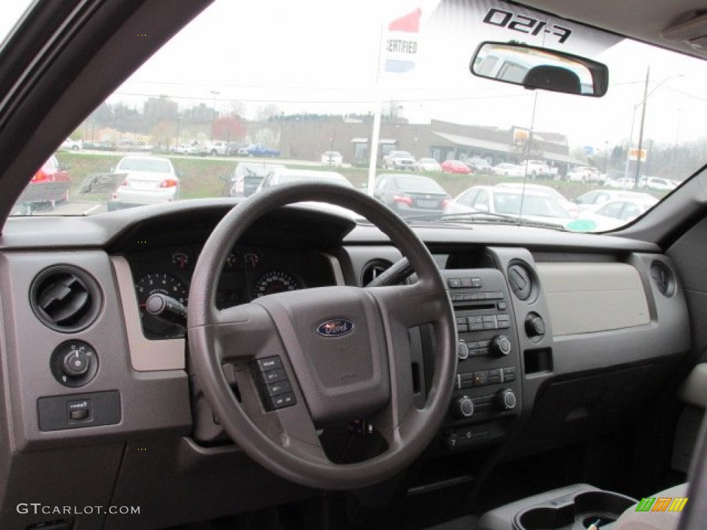 2010 F150 STX SuperCab 4x4 - Sterling Grey Metallic / Medium Stone photo #17