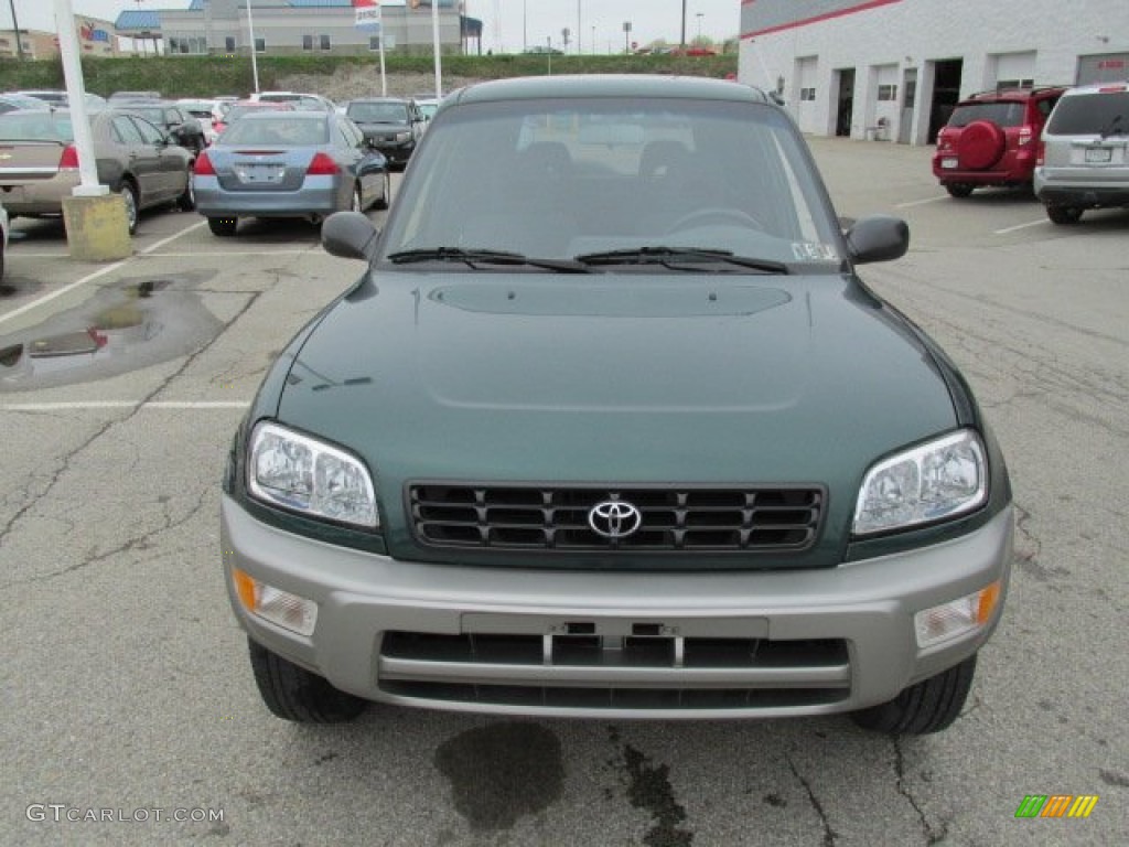 2000 RAV4 4WD - Deep Jewel Green / Gray photo #3