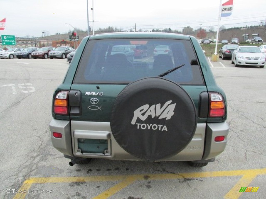 2000 RAV4 4WD - Deep Jewel Green / Gray photo #7