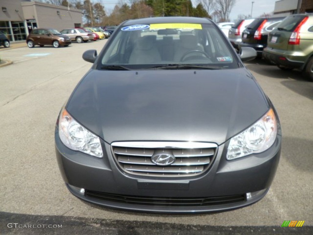 2009 Elantra GLS Sedan - Carbon Gray / Gray photo #2