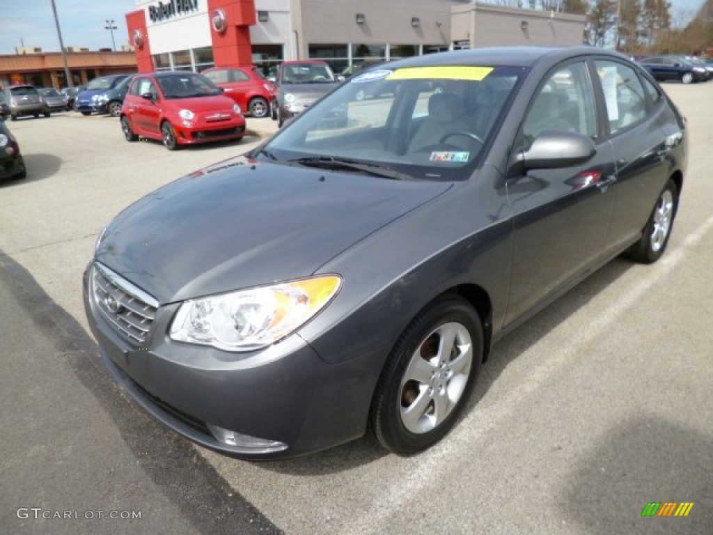 2009 Elantra GLS Sedan - Carbon Gray / Gray photo #3