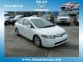 2007 Taffeta White Honda Civic LX Sedan  photo #1