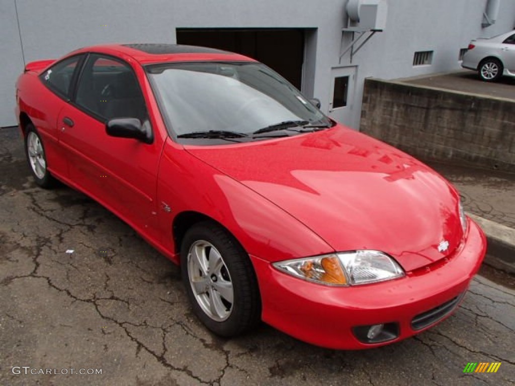 Bright Red 2001 Chevrolet Cavalier Z24 Coupe Exterior Photo #79889535
