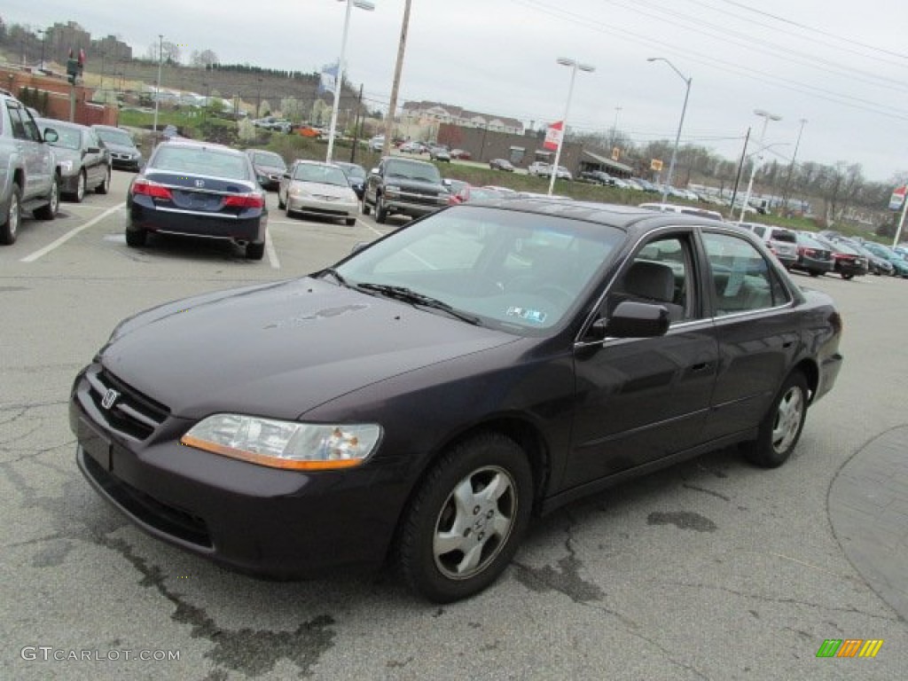 1999 Accord EX Sedan - Black Currant Pearl / Gray photo #4