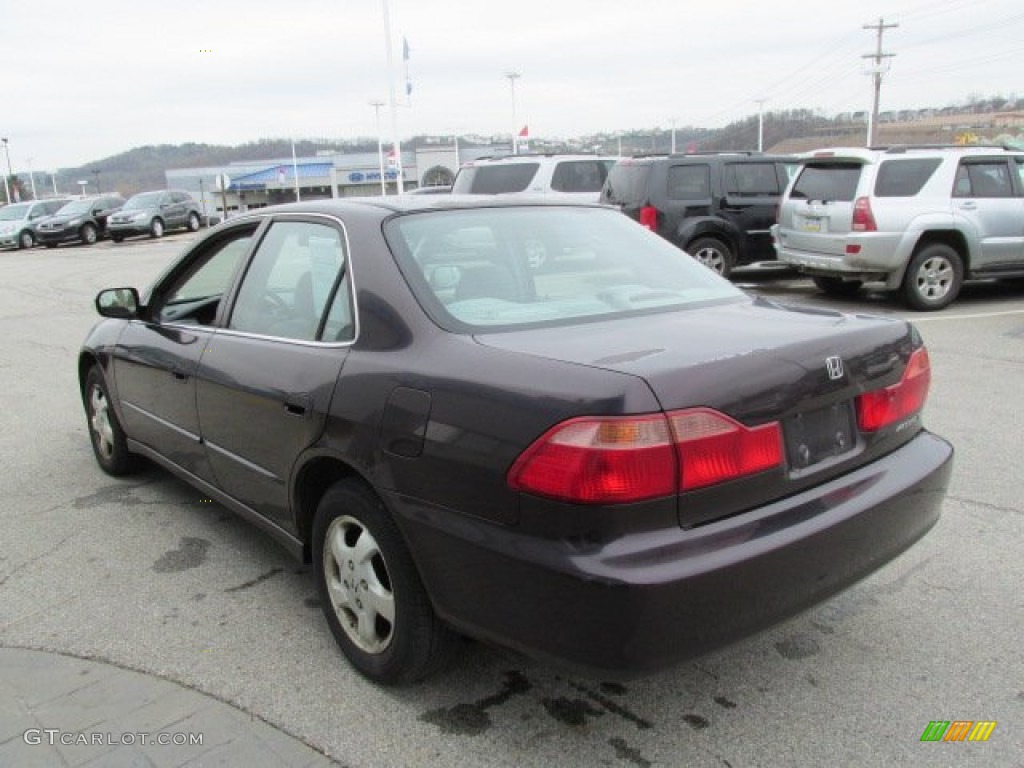 1999 Accord EX Sedan - Black Currant Pearl / Gray photo #7