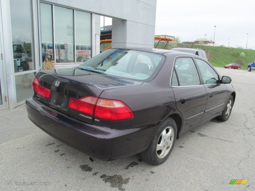 1999 Accord EX Sedan - Black Currant Pearl / Gray photo #9