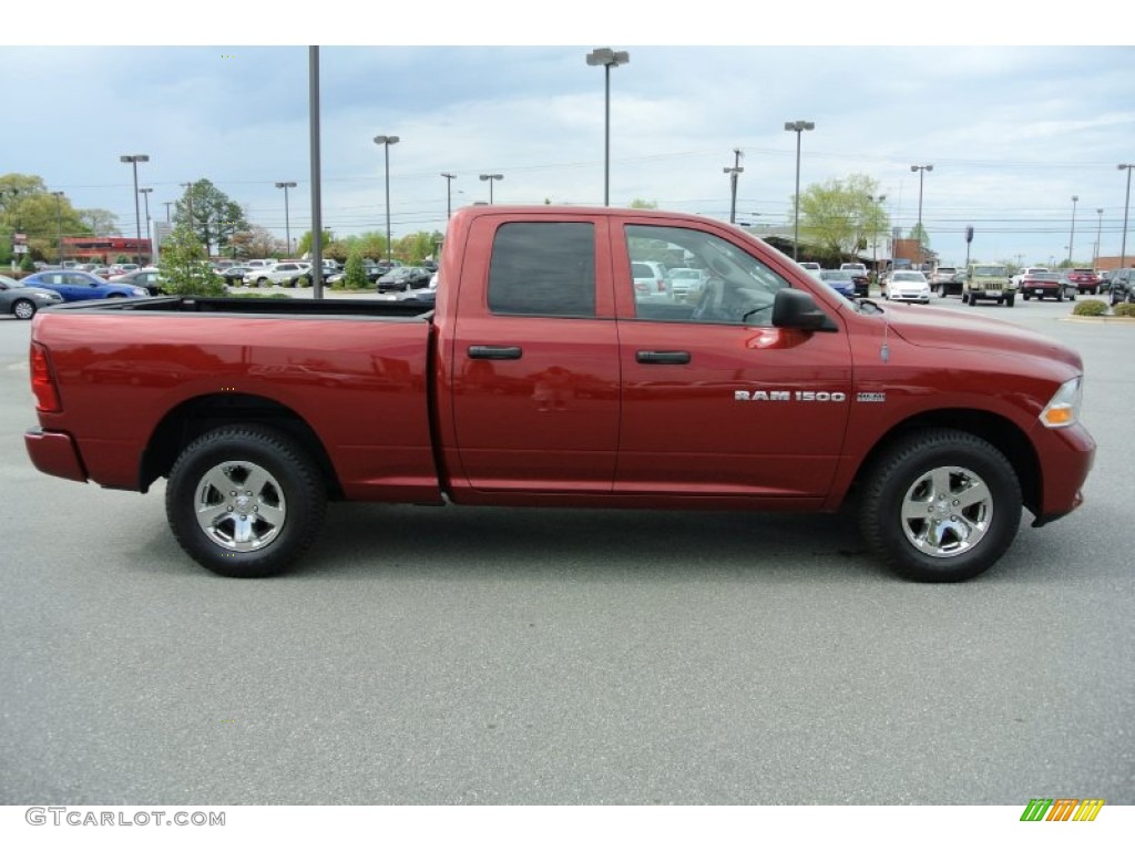 2012 Ram 1500 ST Quad Cab - Deep Molten Red Pearl / Dark Slate Gray/Medium Graystone photo #6