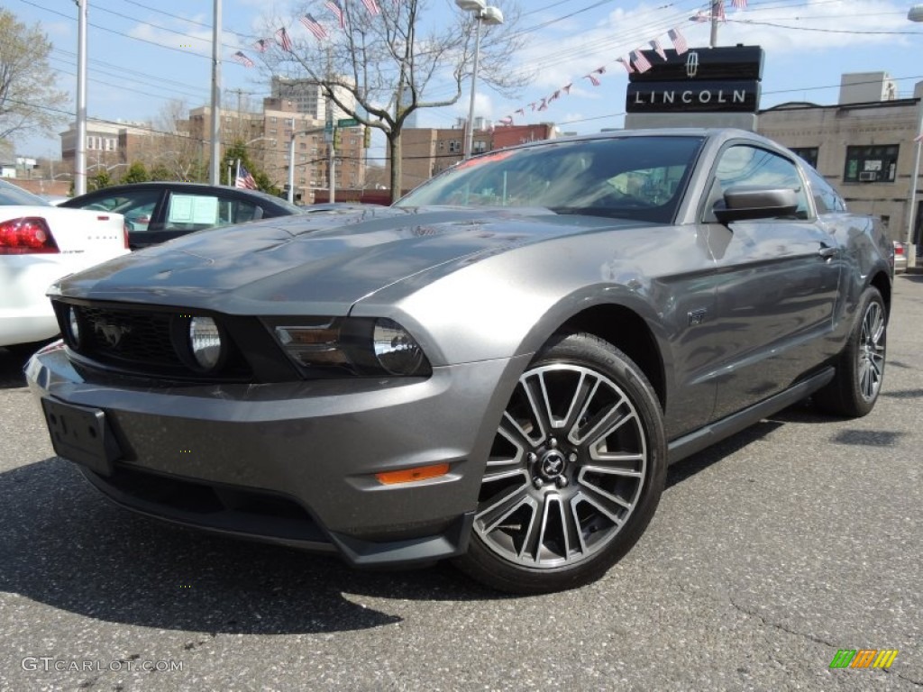 2010 Mustang GT Premium Coupe - Sterling Grey Metallic / Charcoal Black photo #1