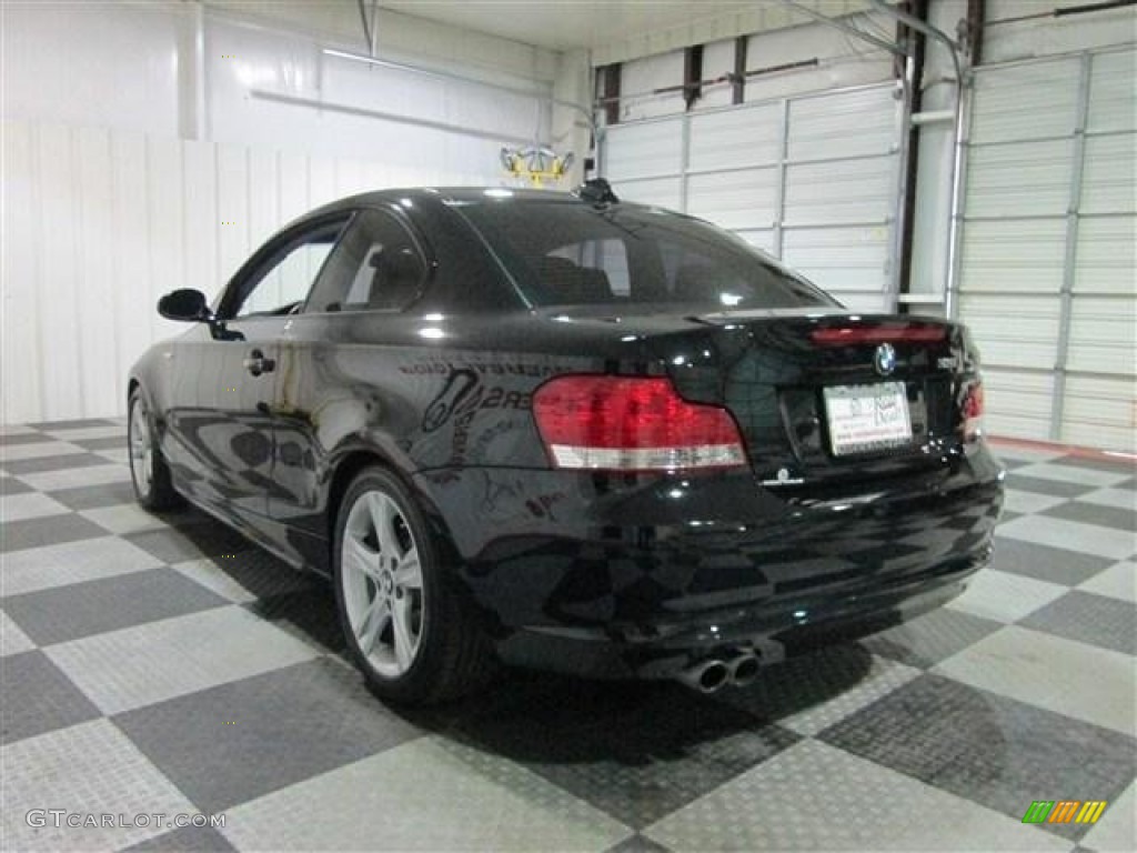 2009 1 Series 128i Coupe - Jet Black / Black photo #5