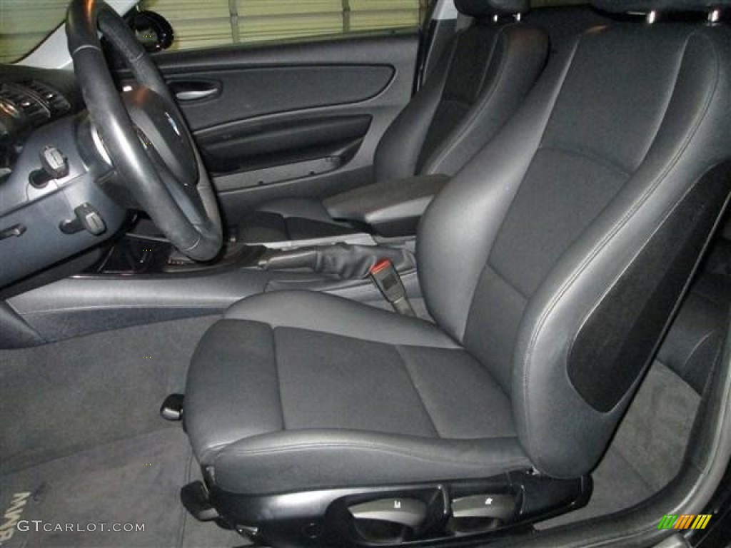 2009 1 Series 128i Coupe - Jet Black / Black photo #11