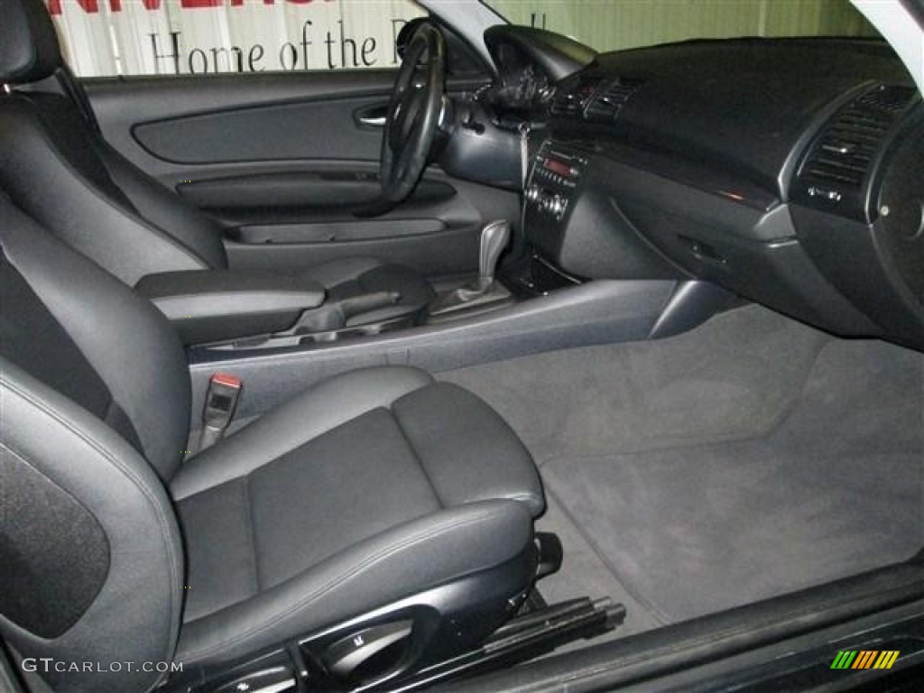 2009 1 Series 128i Coupe - Jet Black / Black photo #17