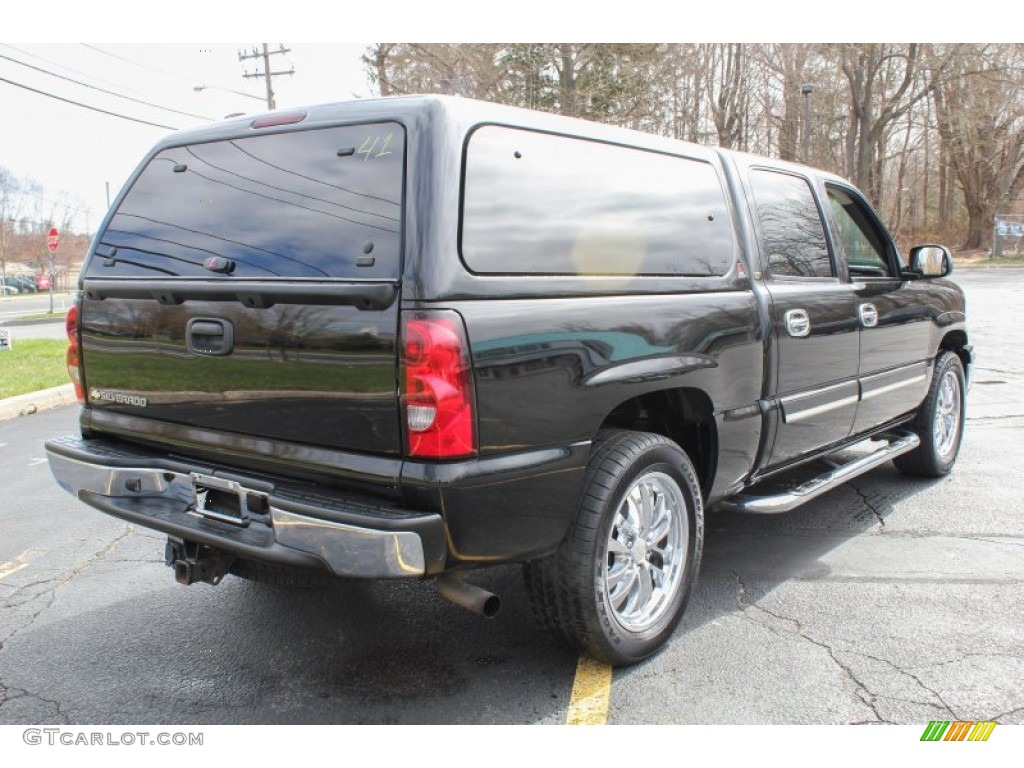 2006 Silverado 1500 LT Crew Cab 4x4 - Black / Dark Charcoal photo #5