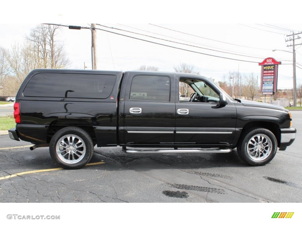 2006 Silverado 1500 LT Crew Cab 4x4 - Black / Dark Charcoal photo #6