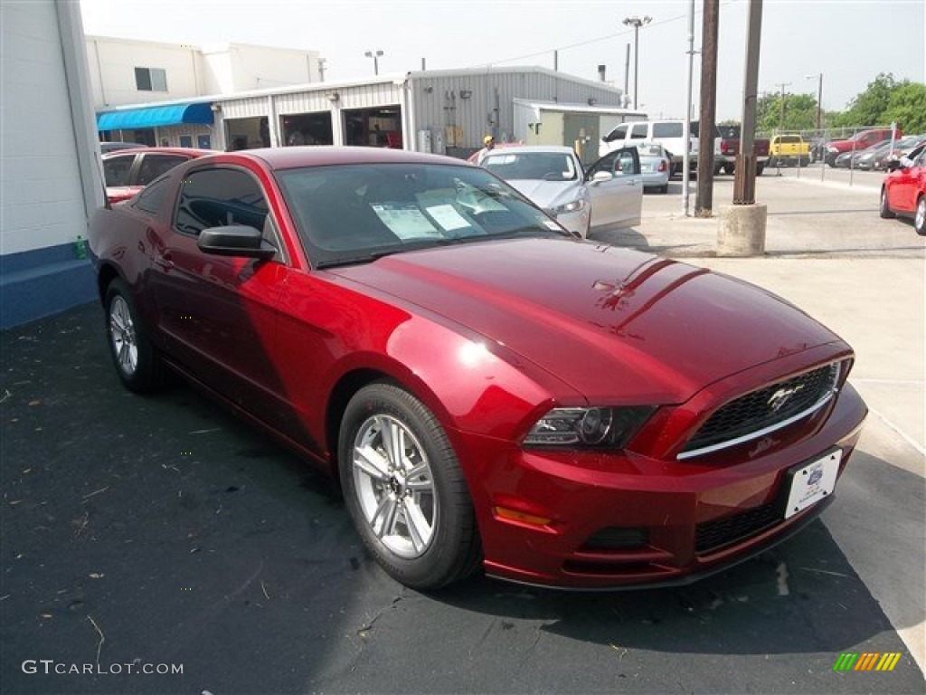 2014 Mustang V6 Coupe - Ruby Red / Charcoal Black photo #8