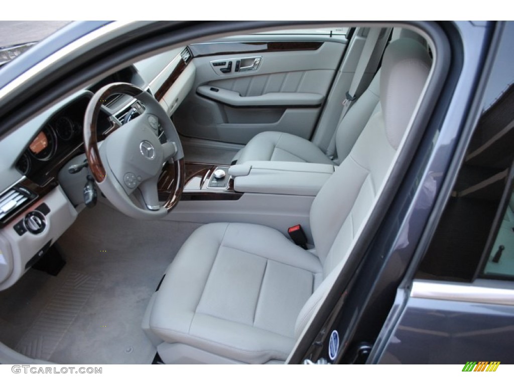 Ash/Black Interior 2011 Mercedes-Benz E 350 4Matic Sedan Photo #79894201