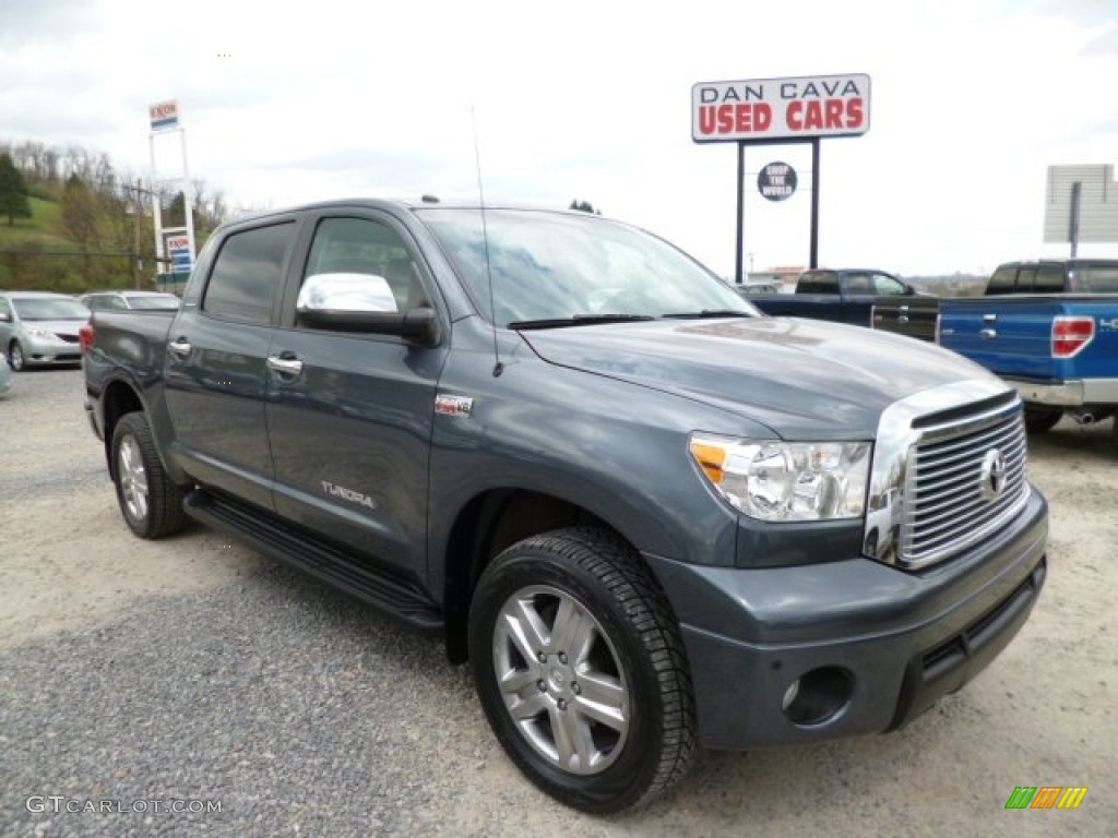 2010 Tundra Limited CrewMax 4x4 - Slate Gray Metallic / Graphite Gray photo #1