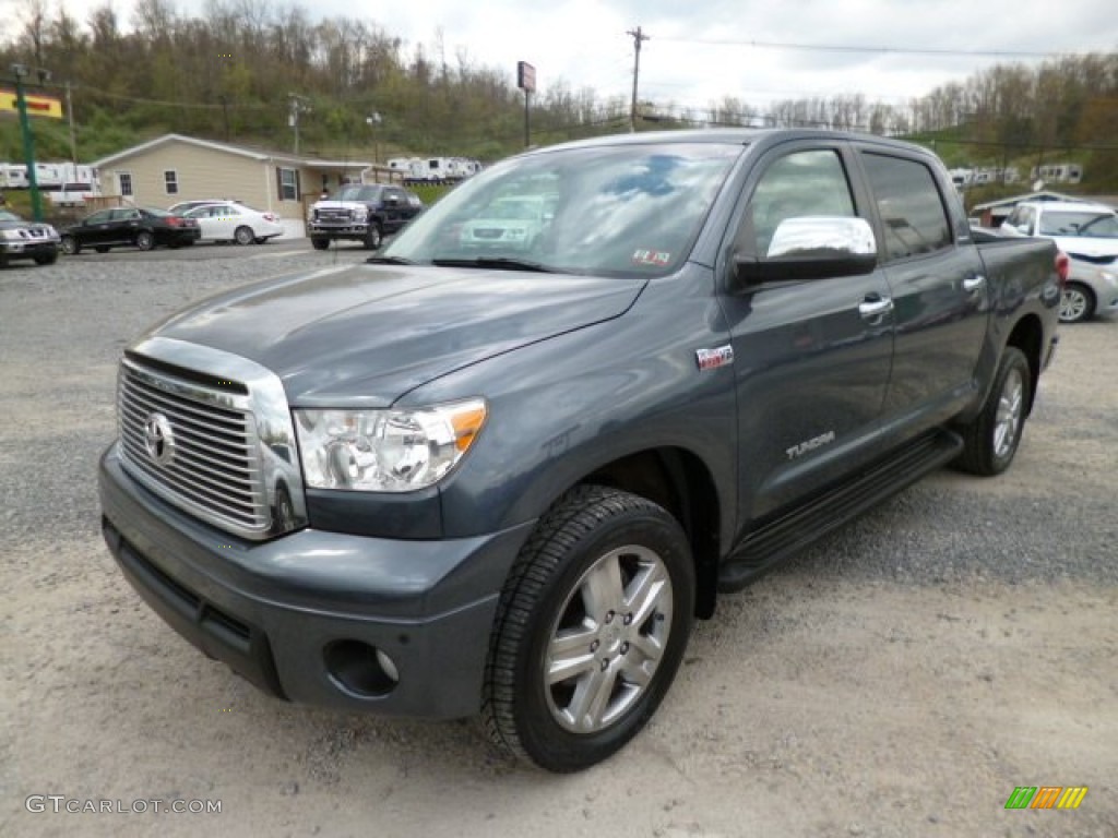 2010 Tundra Limited CrewMax 4x4 - Slate Gray Metallic / Graphite Gray photo #3