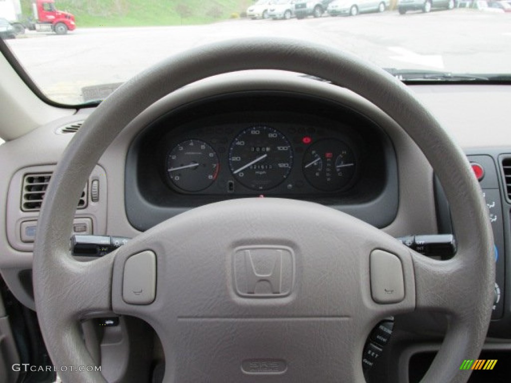 2000 Honda Civic LX Sedan Beige Steering Wheel Photo #79895084