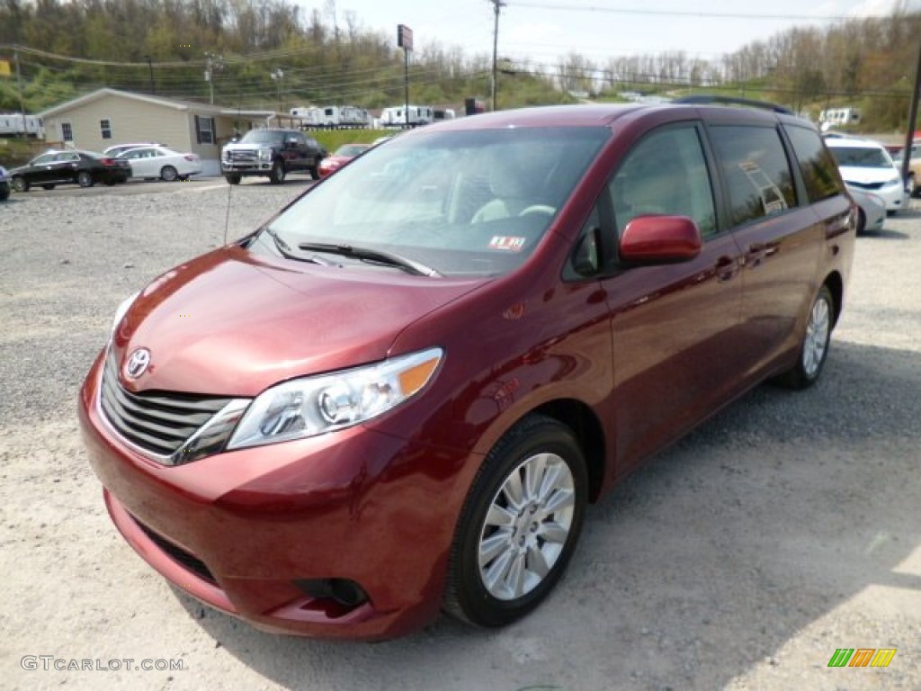 Salsa Red Pearl 2011 Toyota Sienna LE AWD Exterior Photo #79895148