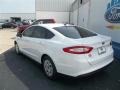 2013 Oxford White Ford Fusion S  photo #4