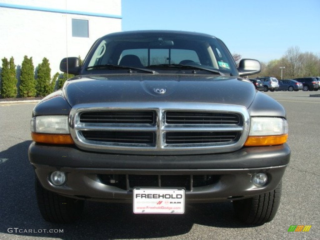 2004 Dakota SLT Quad Cab 4x4 - Graphite Metallic / Dark Slate Gray photo #2