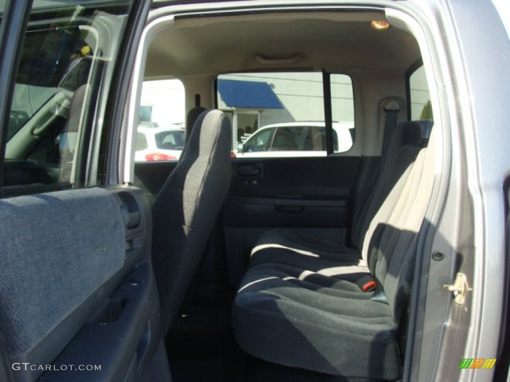 2004 Dakota SLT Quad Cab 4x4 - Graphite Metallic / Dark Slate Gray photo #7