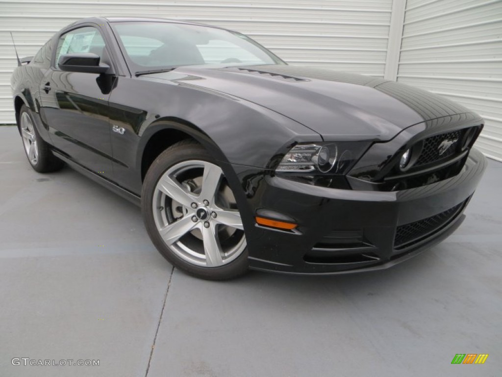 2014 Mustang GT Premium Coupe - Black / Charcoal Black/Cashmere Accent photo #1