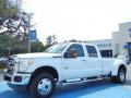 2012 Oxford White Ford F350 Super Duty Lariat Crew Cab 4x4 Dually  photo #1