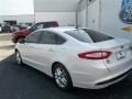 2013 White Platinum Metallic Tri-coat Ford Fusion SE 1.6 EcoBoost  photo #4