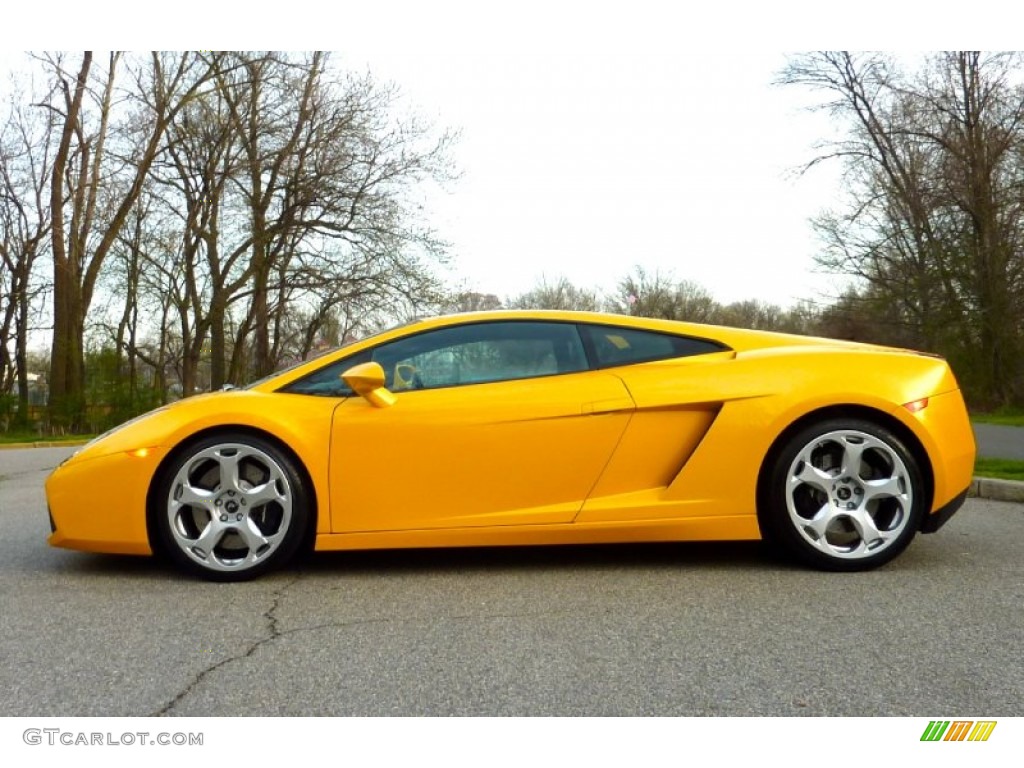 Giallo Midas (Yellow) 2004 Lamborghini Gallardo Coupe E-Gear Exterior Photo #79899057