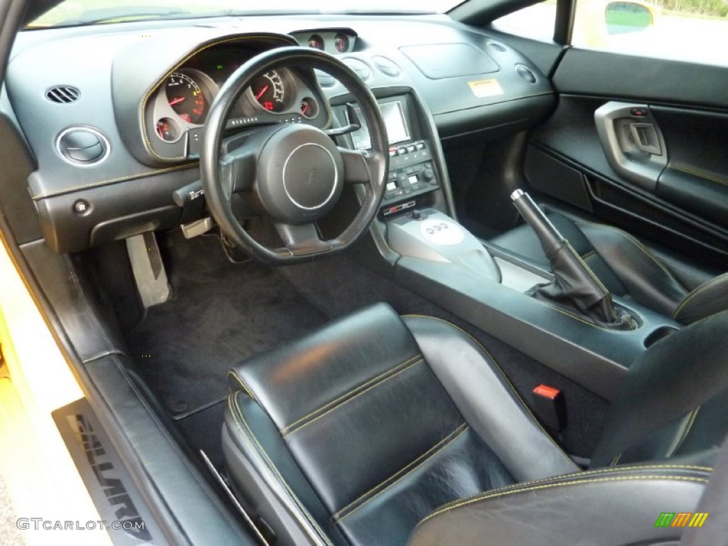 Nero Perseus Interior 2004 Lamborghini Gallardo Coupe E-Gear Photo #79899354