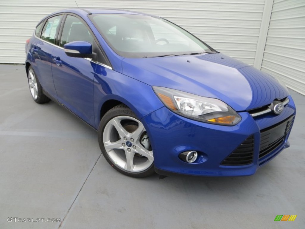 Performance Blue 2013 Ford Focus Titanium Hatchback Exterior Photo #79899379