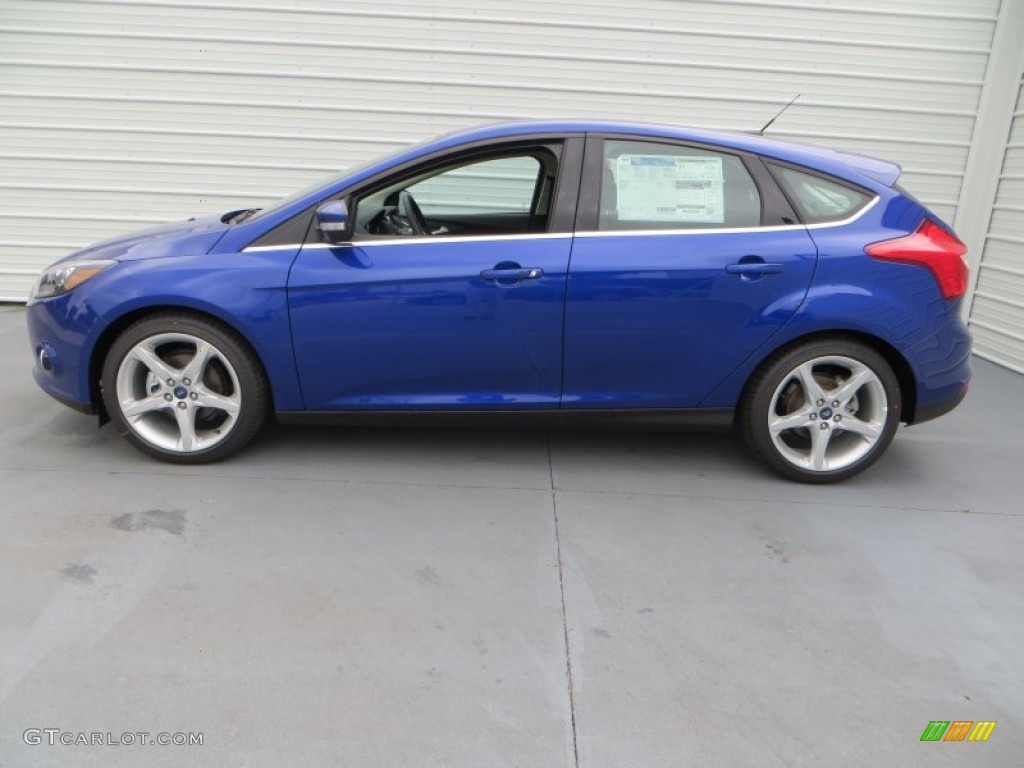 Performance Blue 2013 Ford Focus Titanium Hatchback Exterior Photo #79899447