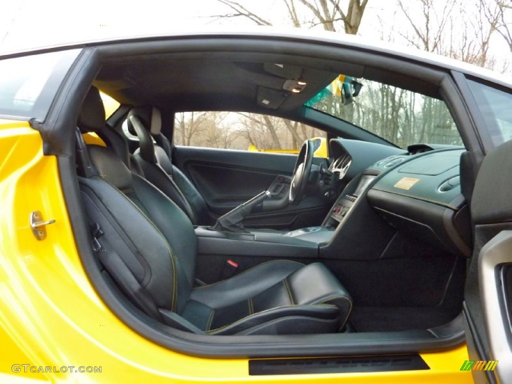 2004 Gallardo Coupe E-Gear - Giallo Midas (Yellow) / Nero Perseus photo #28