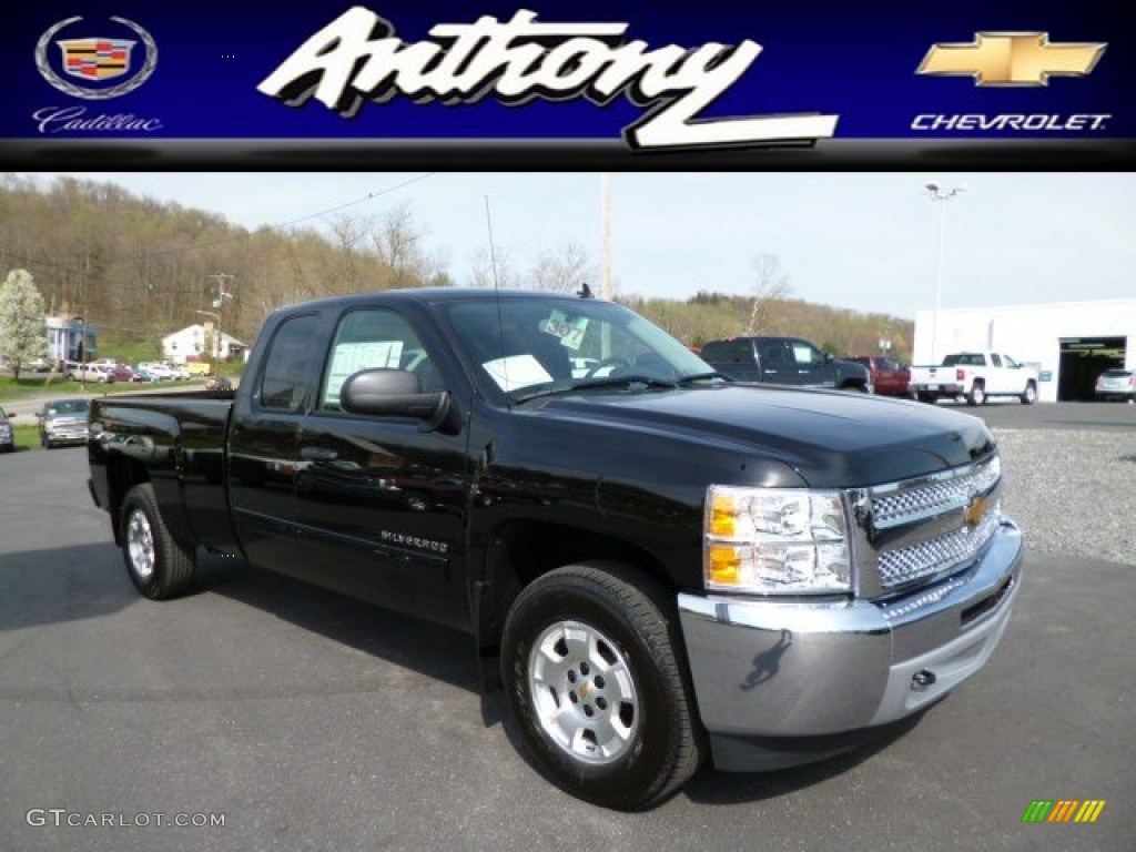 2013 Silverado 1500 LT Extended Cab 4x4 - Black / Ebony photo #1