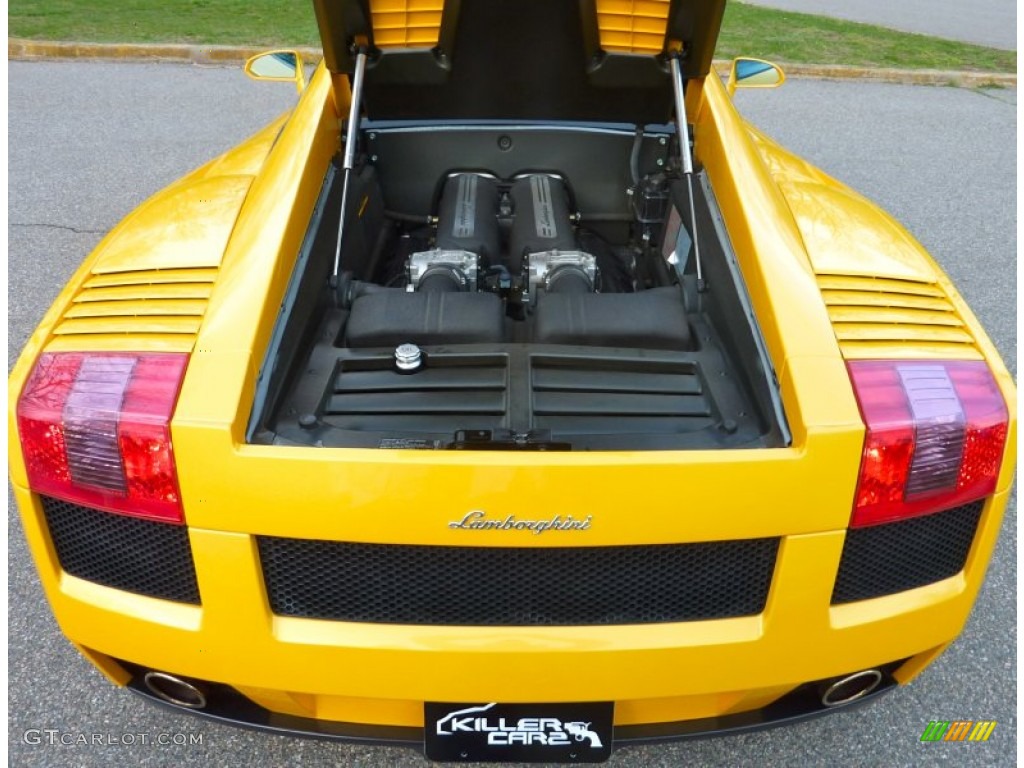 2004 Gallardo Coupe E-Gear - Giallo Midas (Yellow) / Nero Perseus photo #34