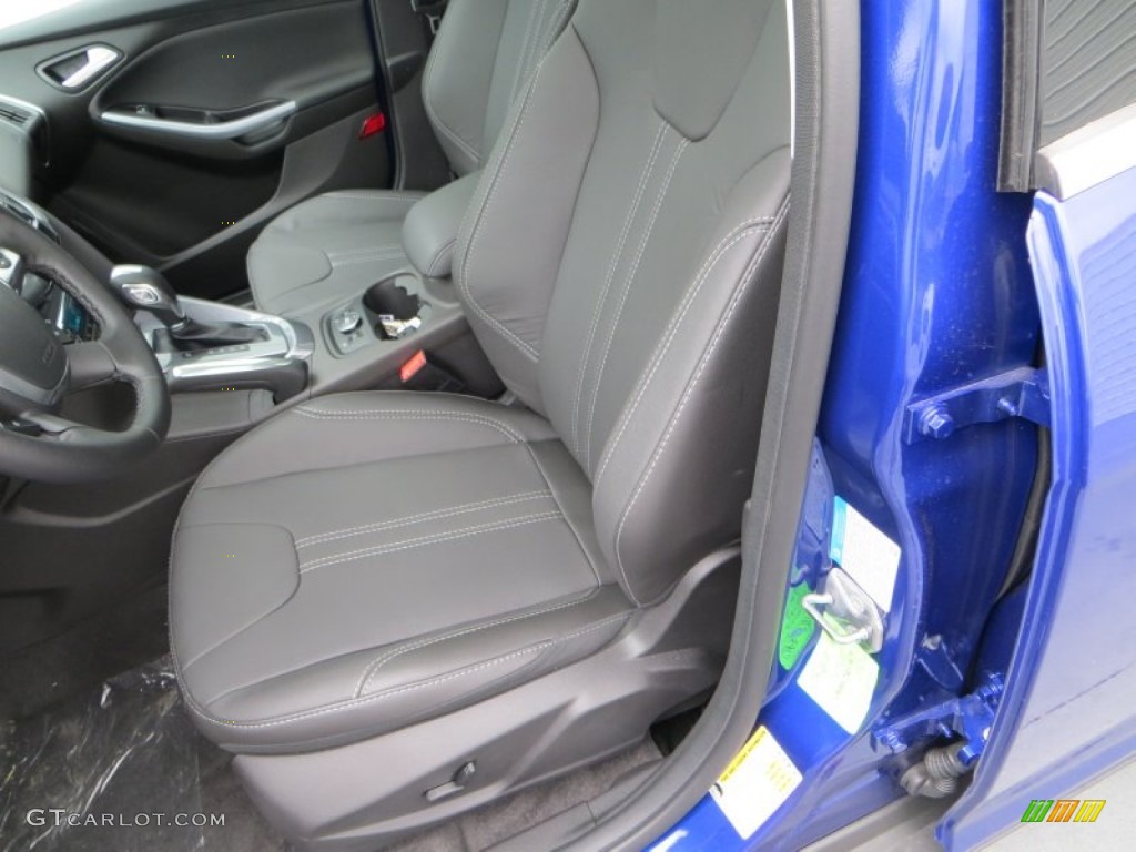 Charcoal Black Interior 2013 Ford Focus Titanium Hatchback Photo #79899810